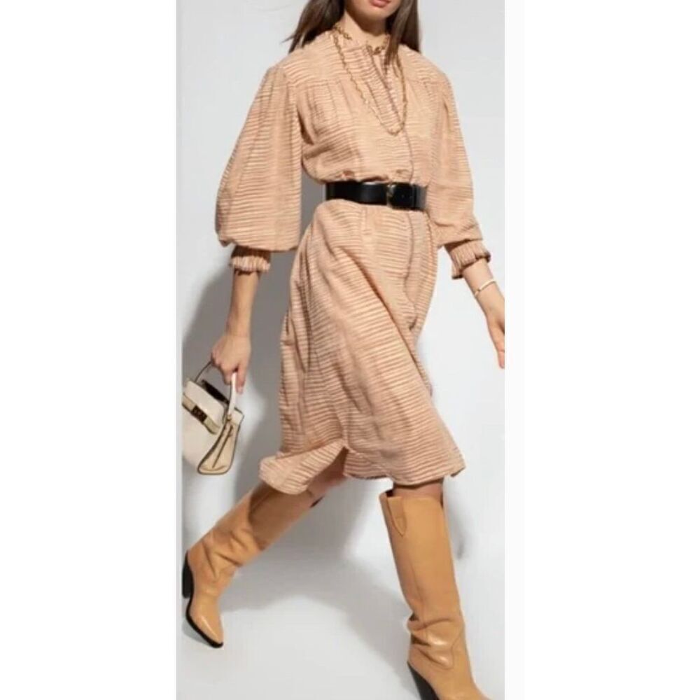 Ulla Johnson Fiora 100% Cotton Dress in Fawn NWT Size 6 - Picture 4 of 16